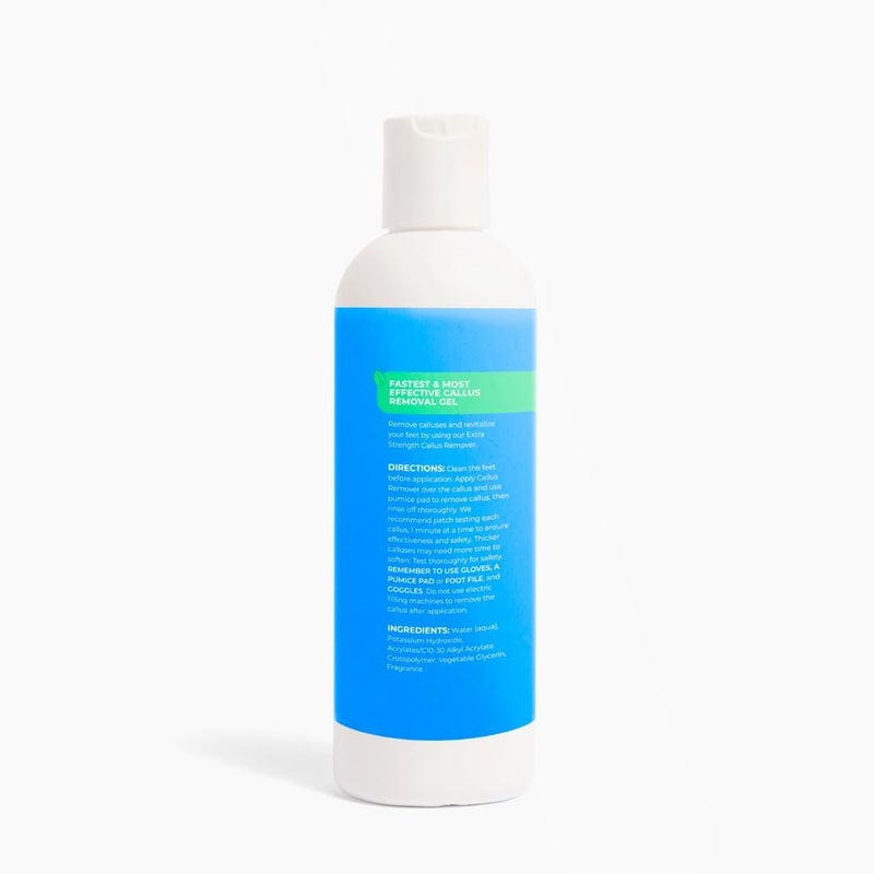 cacee Callus Remover for Feet 8oz, Gel Formula with Mint Eucalyptus Scent, Works Great with Foot Scrubber, Foot File, or Pumice Stone, Callous or Corn Remover - Image 4