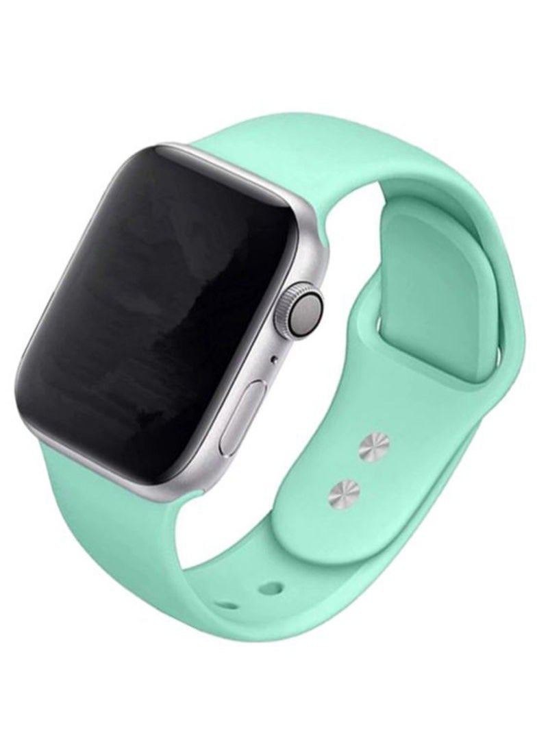 BORTONY Replacement Band For Apple Watch Series 7/6/5/4/3/2/1 42 44  Green - Image 1