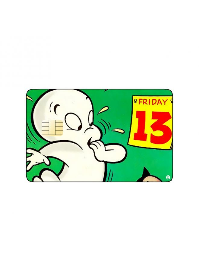 RKN PRINTED BANK CARD STICKER Animation Casper By Harvey Films - Image 1
