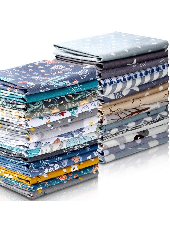 تاتو 30 قطعة من القماش المطبوع بمقاس 10 × 10 بوصات، مربعات من القماش الزهري، رقعة قماشية للخياطة والتبطين، أقمشة بأنماط متنوعة لصنع الحرف اليدوية وألبومات القصاصات بنفسك - Image 1