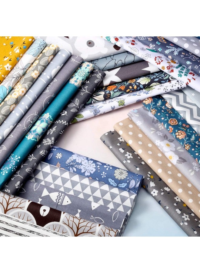 تاتو 30 قطعة من القماش المطبوع بمقاس 10 × 10 بوصات، مربعات من القماش الزهري، رقعة قماشية للخياطة والتبطين، أقمشة بأنماط متنوعة لصنع الحرف اليدوية وألبومات القصاصات بنفسك - Image 5