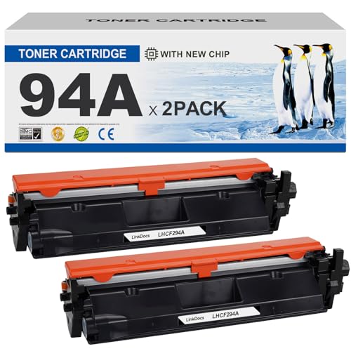 LinkDocs 94A CF294A Compatible Toner Cartridge Replacement for HP 94A CF294A Toner Cartridge Used with HP Laserjet Pro MFP M148dw M148fdw M118dw Laserjet M148 M118 Printer (Black 2-Pack) - Image 1