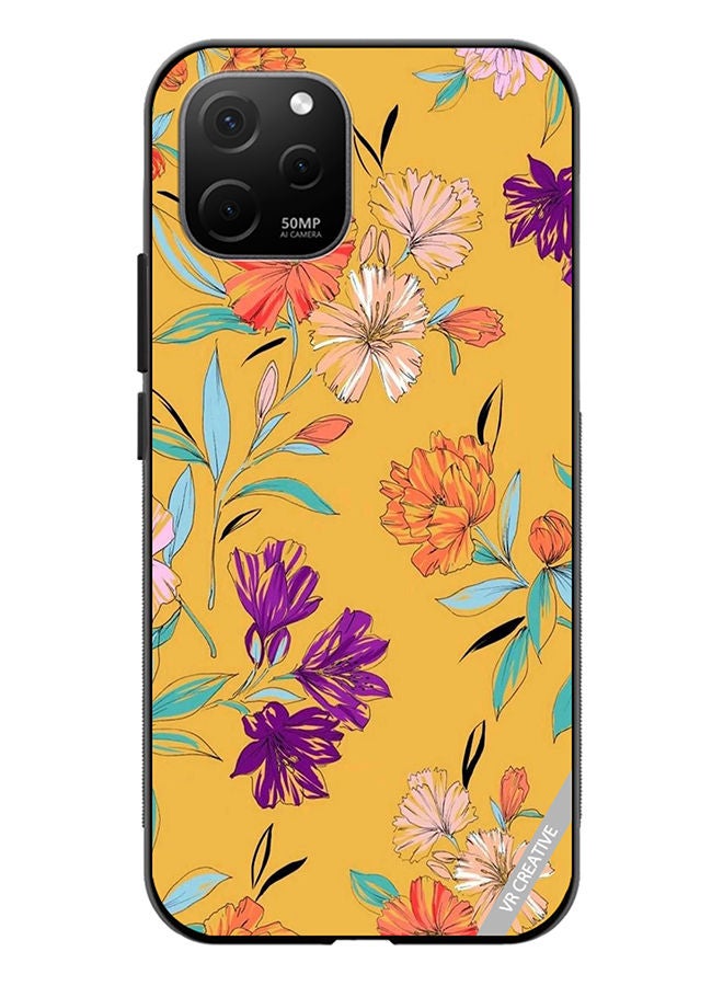 VR CREATIVE Protective Case Cover For Huawei Nova Y61 Flower Design Multicolour - Image 1