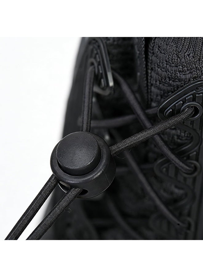 1 Pair Elastic No Tie Shoe Laces with Lock, Tieless Lock Shoelaces for Sneakers, Universal Fit for Adults & Kids, Black - Image 5