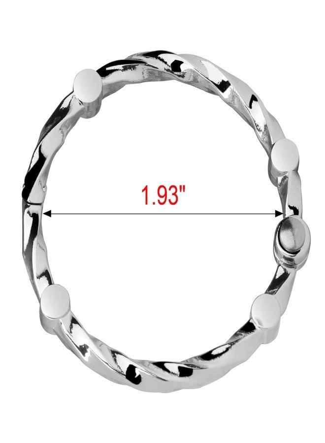 اليوتوبيا ألي حلقات ستارة حمام مقاومة للصدأ من يوتوبيا آلي (كروم) - Image 4