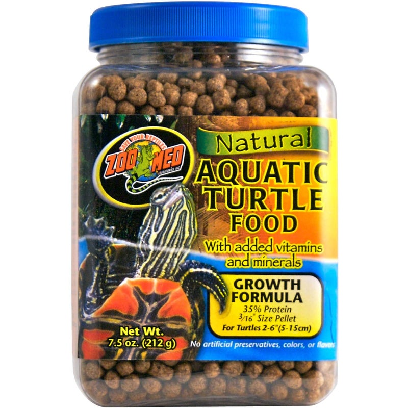 Zoo Med Aquatic Turtle Food Growth Formula 7.5 oz. - Image 1