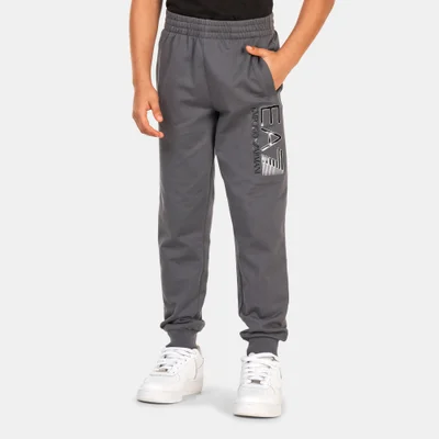 EA7 Emporio Armani Kids' Train Logo Series Sweatpants