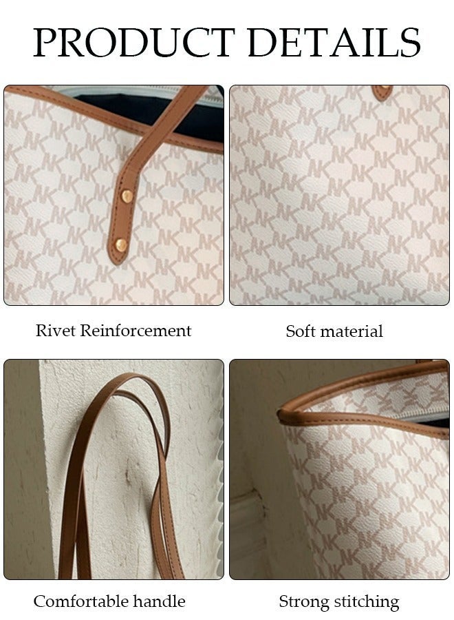 DUNISO Women's Shoulder Tote Bag Faux Leather Handbag for Women Large Capacity Messenger Fashionable Travel Shoulder Bag for Ladies Girls College Students - Image 3