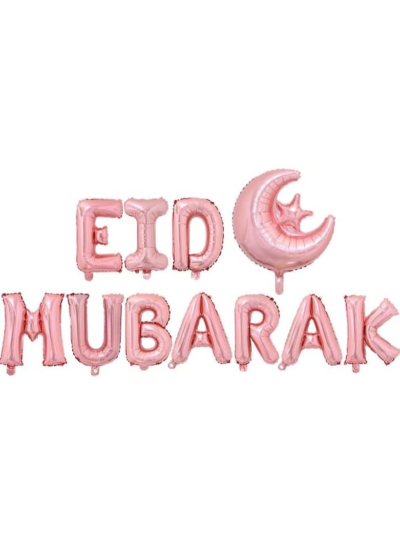 general Eid Mubarak Letter Foil Balloons Moon Star Helium Globos Ramadan Kareem Decoration for Home Muslim Islamic Party Supplies - Image 2