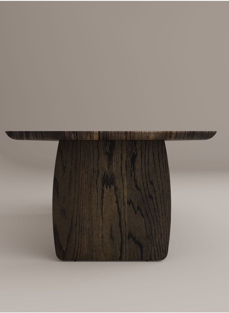 Slab House - Edge Collection - Solid Oak Timber 8-10 Seater Table - Image 1