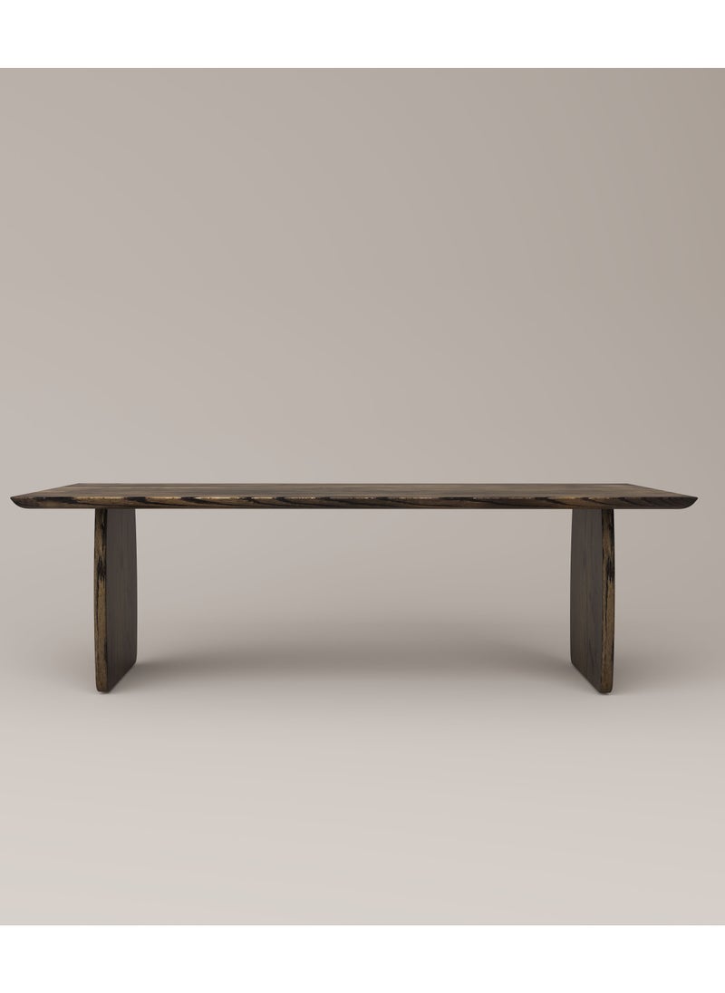 Slab House - Edge Collection - Solid Oak Timber 8-10 Seater Table - Image 1