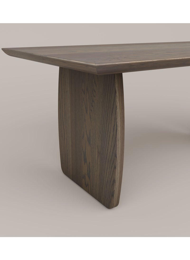 Slab House - Edge Collection - Solid Oak Timber 8-10 Seater Table - Image 1