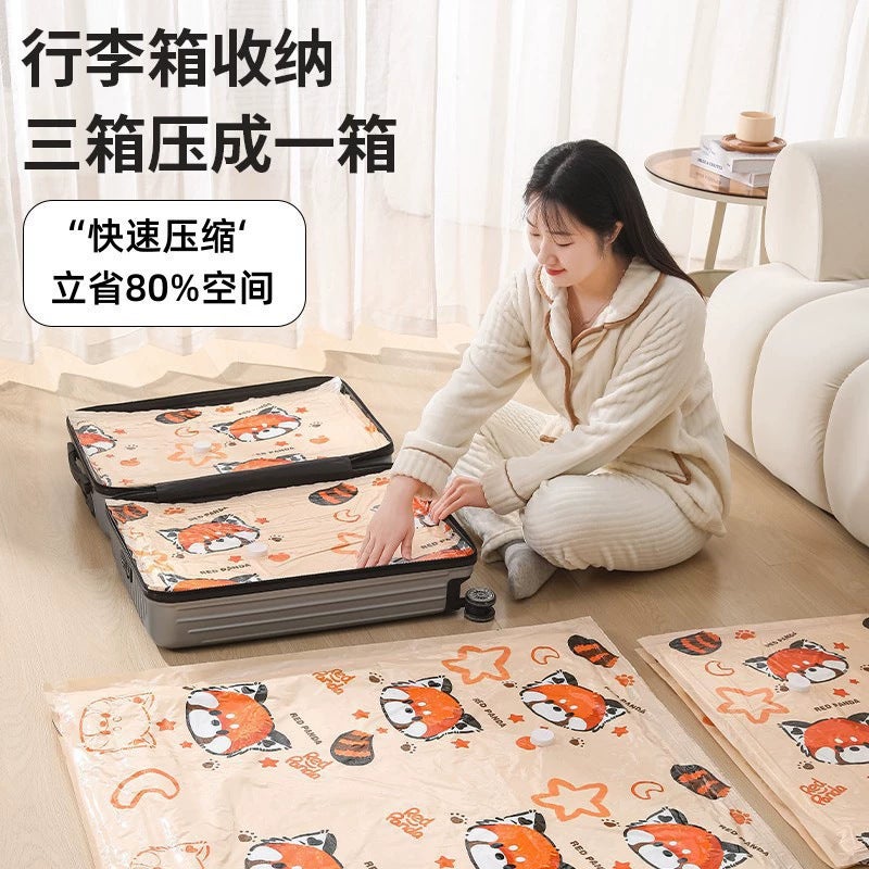 Vacuum Compression Bag Storage Bag Large Household Moisture-Proof Cotton Quilt Clothes Down Jacket Travel Vacuum Bag Moving Bag - Image 3