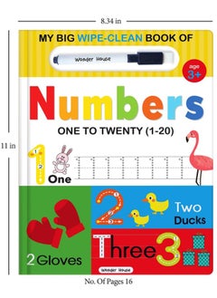 My Big Wipe And Clean Book of Numbers for Kids : 1 to 20  - Image 4