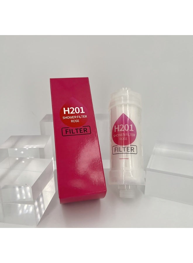 4pcs Vitamin C Shower Filter, Shower Head Filter to Remove Chlorofluoride Deposits, Water Purifier with Beads, Helps Relieve Dry Skin and Hair Loss, Easy to Install (Rose+Lavender Scent+Lemon+Peach) - Image 2