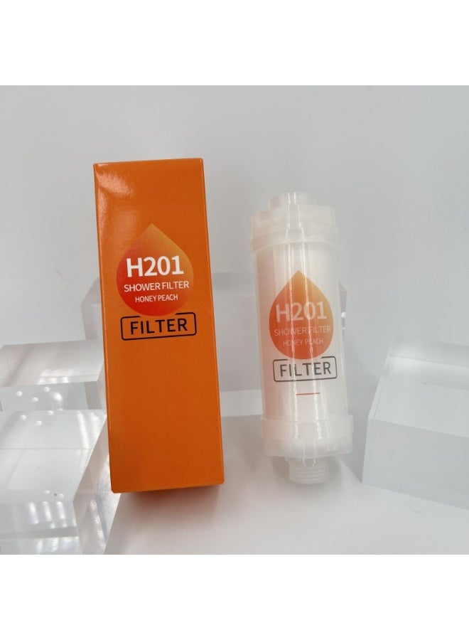 4pcs Vitamin C Shower Filter, Shower Head Filter to Remove Chlorofluoride Deposits, Water Purifier with Beads, Helps Relieve Dry Skin and Hair Loss, Easy to Install (Rose+Lavender Scent+Lemon+Peach) - Image 4