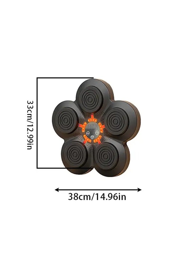 Music Boxing Machine with Boxing Gloves, Bluetooth Wall Mounted Boxing Game, Intelligent Punching Target,Electronic Boxing Target Workout Punching Equipment for Adults and Kids - Image 2