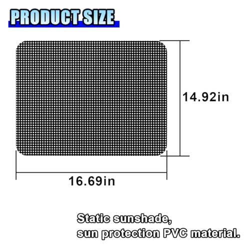 DUSCOKE 4PCS Car Side Window Sunshade, Block UV Rays Privacy Protector Car Static Cling Film Sticker, Reusable Washable Auto Shade Stickers for Heat Glare Protection, Window Film for Most Cars - Image 2