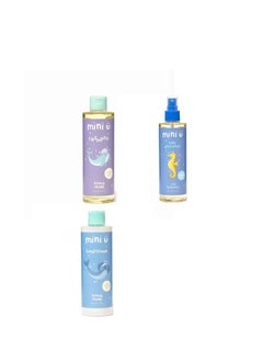 mini-u Honey Cream Shampoo and Conditioner with Wild Berry Curl Activator: Nourish, Strengthen, with Our Premium Hair Care Trio.  - Image 1