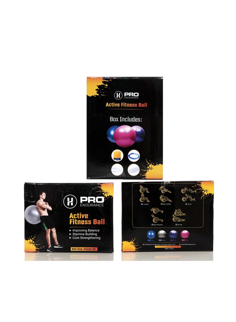 أتش برو حروف برو كرة اليوغا الاحترافية|مثالية للتمارين في المنزل والجيم - Image 3