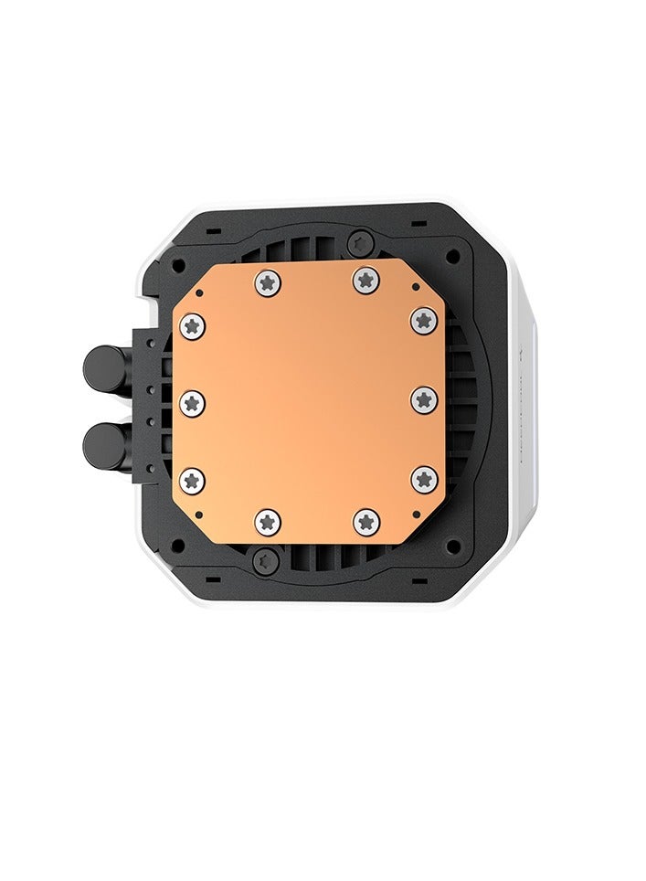 DEEPCOOL LM360 WH 360mm AIO Liquid CPU Cooler, 6th Gen Pump, 3x 120mm ARGB PWM Fans, 2.4" IPS LCD Screen (MP4/GIF/Stats Display), Anti-Leak Tech, White Color, Intel & AMD Compatible, Quiet Operation ≤36.07 dB, 410mm Tubing, Gen 6 FOC Motor, Custom Display via DeepCreative Software, White | R-LM360-WHDMMC-1  - Image 3
