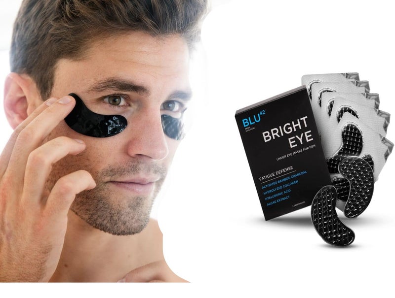 Mens Activated Charcoal Eye Patches AntiWrinkle Energizing Eye Masks Eliminates Wrinkles Puffiness  Dark Circles Pack of 5 Treatments