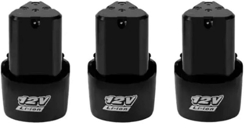 2000mAh 12V Lithium Ion Battery 3 Pack For Cordless Drill Electric Screwdriver Mini Grinder Universal Rechargeable Power Tools - Image 1