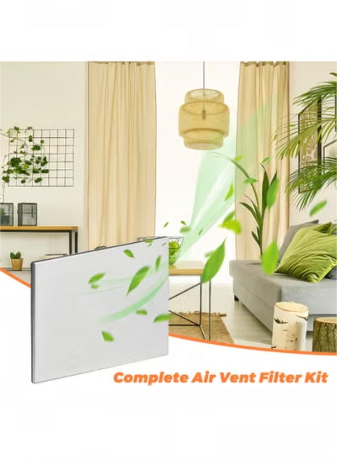 fantasize 20pcs Air Vent Register Filters Paper, Anti Dust Net Strainer, Air Condition Filter for Filter Air Conditioner Vent Filtration Dust Odors 39 * 34cm - Image 3