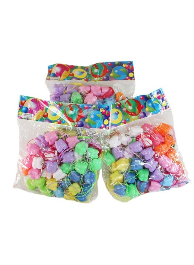 Teeth Nipple Box Baby Nipple Storage Box Children's Nipple Plastic Storage Box Children's Toy Necklace-Color:Mixed Style-Specifications:Default  - Image 4