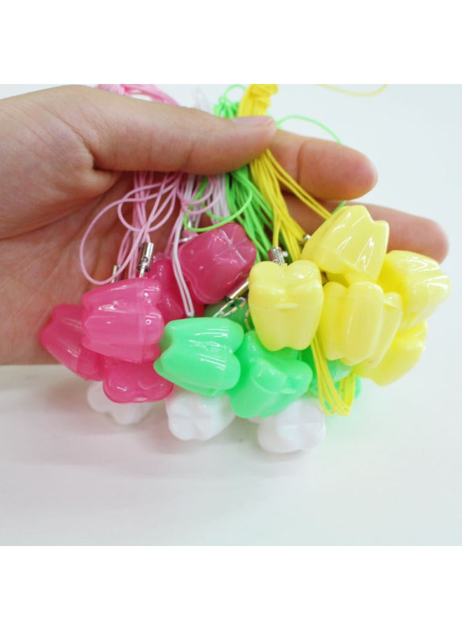 Teeth Nipple Box Baby Nipple Storage Box Children's Nipple Plastic Storage Box Children's Toy Necklace-Color:Mixed Style-Specifications:Default  - Image 2