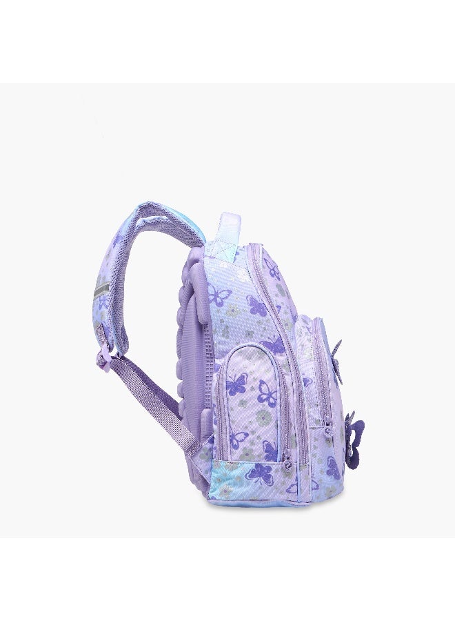 Skylar Butterfly Print Backpack for Girls - Image 3