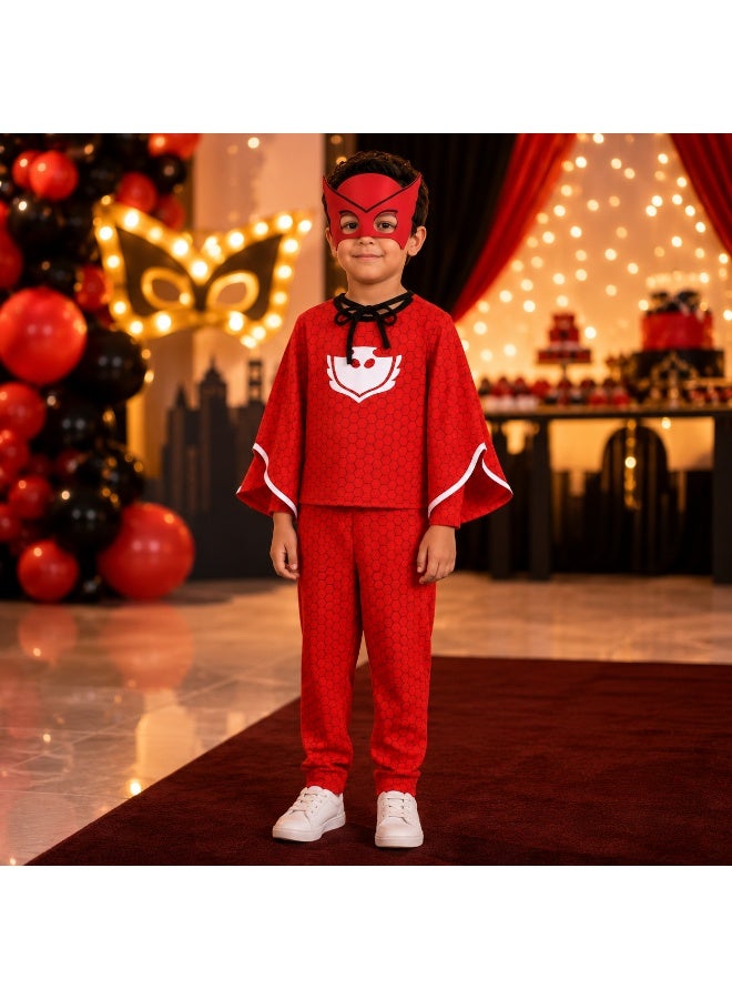 joyland زي أوليت التنكري للأطفال من Joy Land – بدلة PJ Masks – زي شخصيات كرتونية للحفلات والهالوين – زي تنكر بطلة خارقة - Image 2