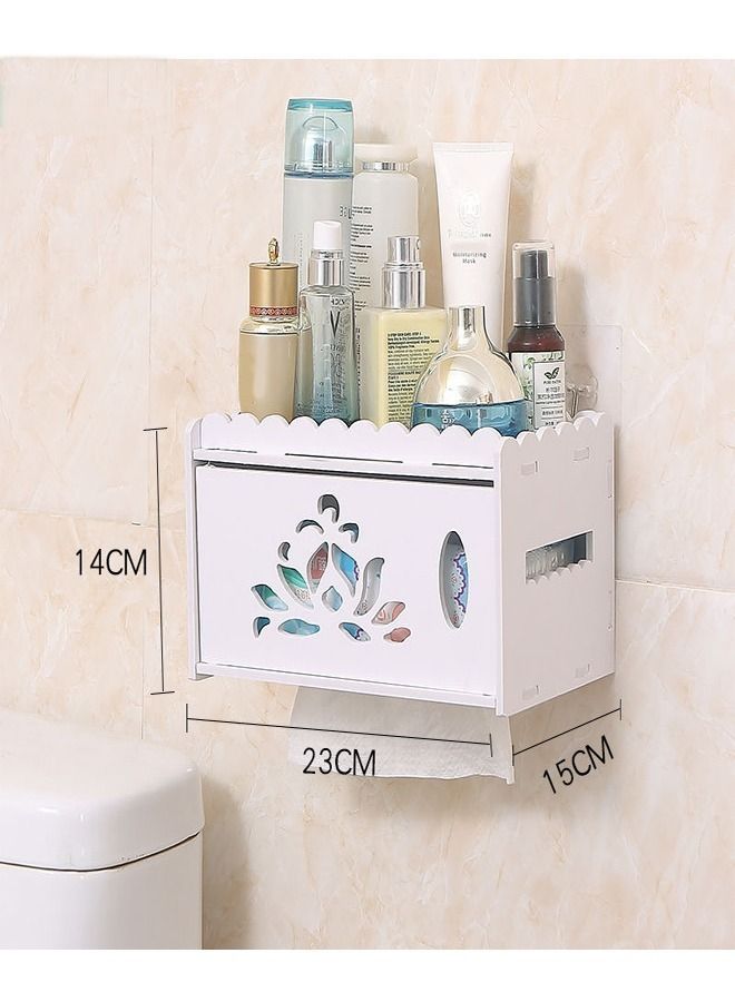 fashionhome Bathroom Storage Shelf Cabinet Rack White - Image 3
