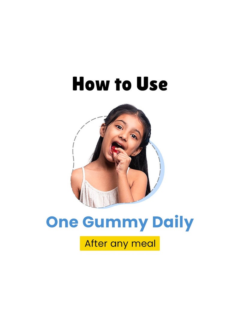 Little Joys Dha Brain Health Gummies For Kids  2-6 Years Natural Strawberry Flavour 102g  - Image 3