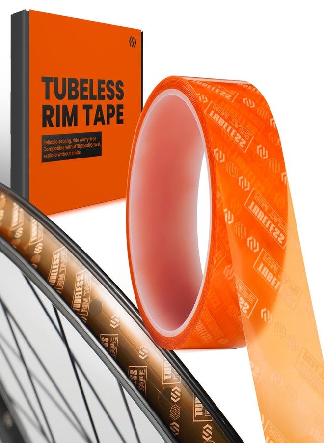 CNCLOL CNC Tubeless Rim Tape,Bike Wheel Rim Tape 10m-Tubular Tube Tapes 19/21/23/25/27/30/32/35mm Width for Tubeless Bicycle/MTB/Road/Gravel Bike Motorcycle Wheel Tire Tape.Semi-Transparent - Image 1