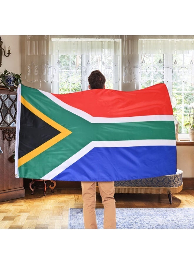 South Africa Flag 3×5 Ft – Polyester Banner with Grommets for Outdoor & FIFA World Cup 2026 Decor ⚽🇿🇦 - Image 3