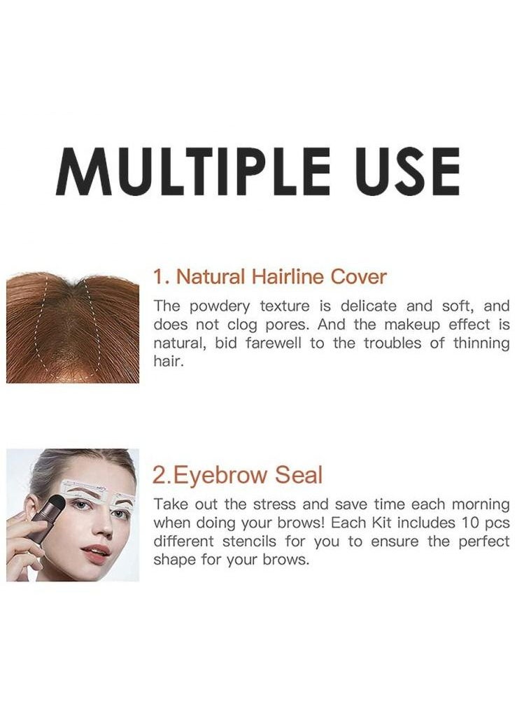 Hairline Powder & Eyebrow Stamp Kit , Instant Hairline Cover, Eyebrow Stamping, Eye Shadow & Face Contouring , Multi-Use Makeup Stamp Kit (Dark Brown) - pzsku/Z064F74B617A7C84624F1Z/45/_/1657181565/ff288b1b-814f-48ea-abbe-a989774caa73