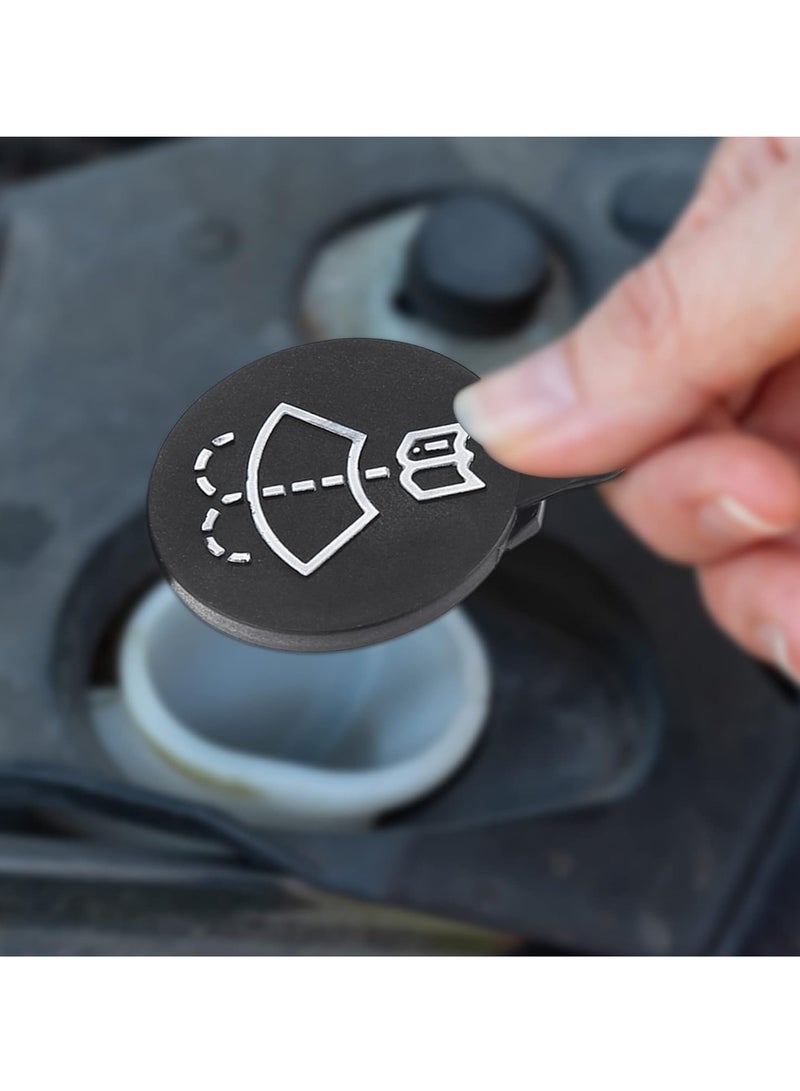 Generic Windshield Wiper Washer Fluid Reservoir Tank Bottle Cap - Replacement for Chevrolet for Buick LaCrosse for Cadillac CTS - Pack of 1 Black (Exact Fit)  - Image 3