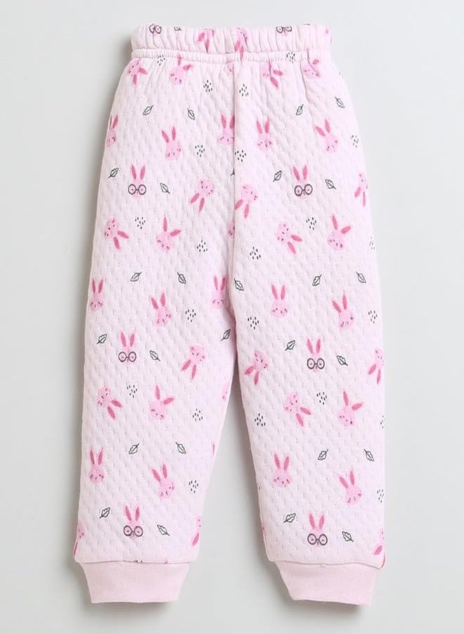 BUMZEE Pink Girls Full Sleeves Polyfill Winter Wear Set Age - 0-3 Months (Peb9813B-pnk) - Image 4