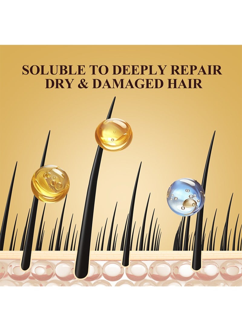 LANEMAY Collagen Hair Treatment, Maca Essence Repairing Hair Mask,Conditioning Biotin Argan Oil Hair Mask,Keratin Hair Mask Collagen Treatment,Deep Repair Conditioner Hair Masks,for Dry Damaged Hair  - Image 3