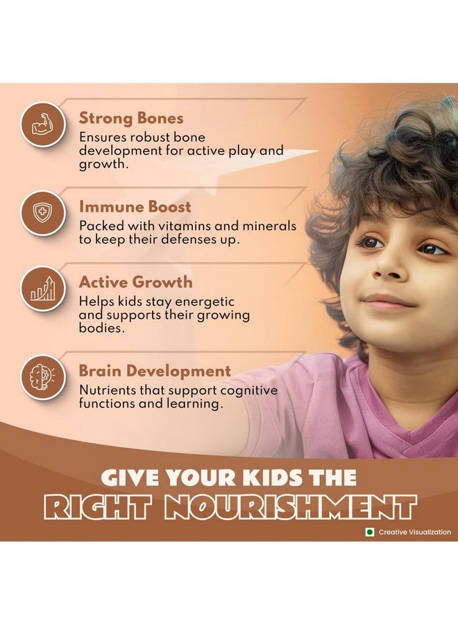 Nutrela Nutrela Kids Super Food | 500g Chocolate Flavour pack of 3 | Nutritional Supplement with Milk Protein, DHA, Vitamins & Minerals | Supports Growth, Immunity & Brain Development | For Ages 4-15 Year | Vegetarian - Image 4