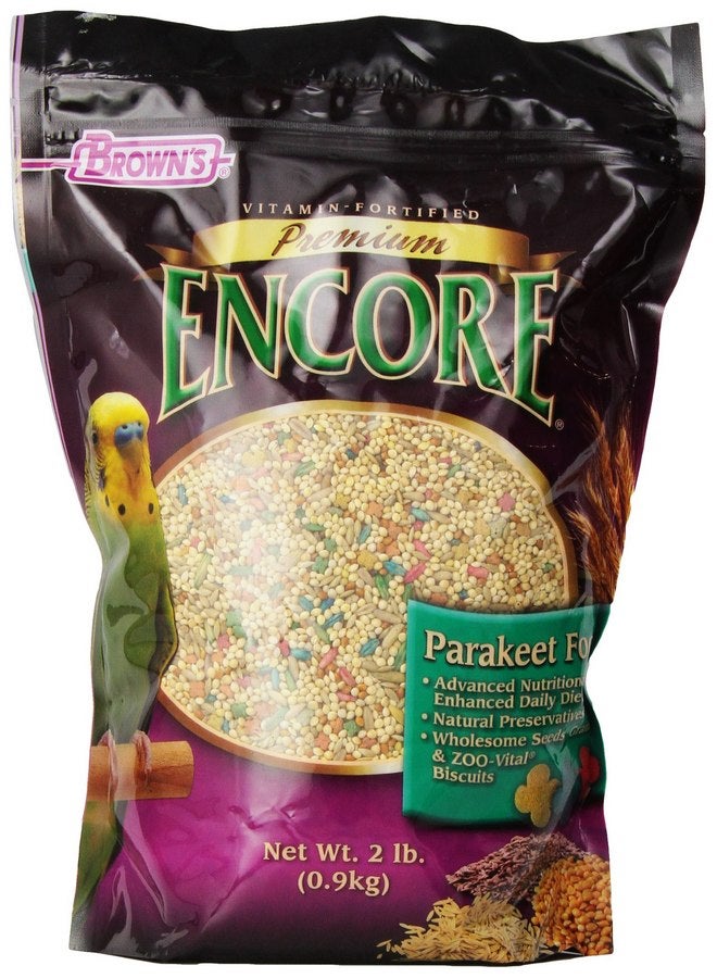 BROWN'S F.M. Brown'S Encore Parakeet Food, 2-Pound - Image 1