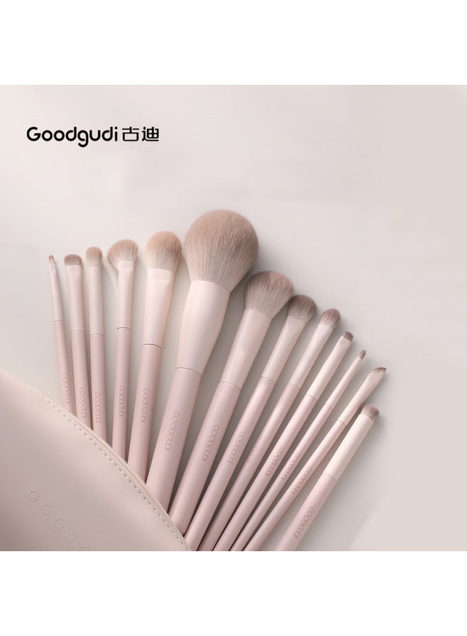 Peach Blossom Makeup Brush Set For Beginners, Complete Set For Eyeshadow, Blush, Contouring, And Nose Shadow Blending - Image 3
