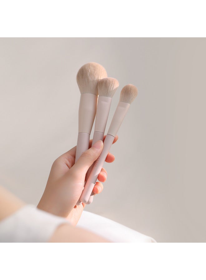 Peach Blossom Makeup Brush Set For Beginners, Complete Set For Eyeshadow, Blush, Contouring, And Nose Shadow Blending - Image 2