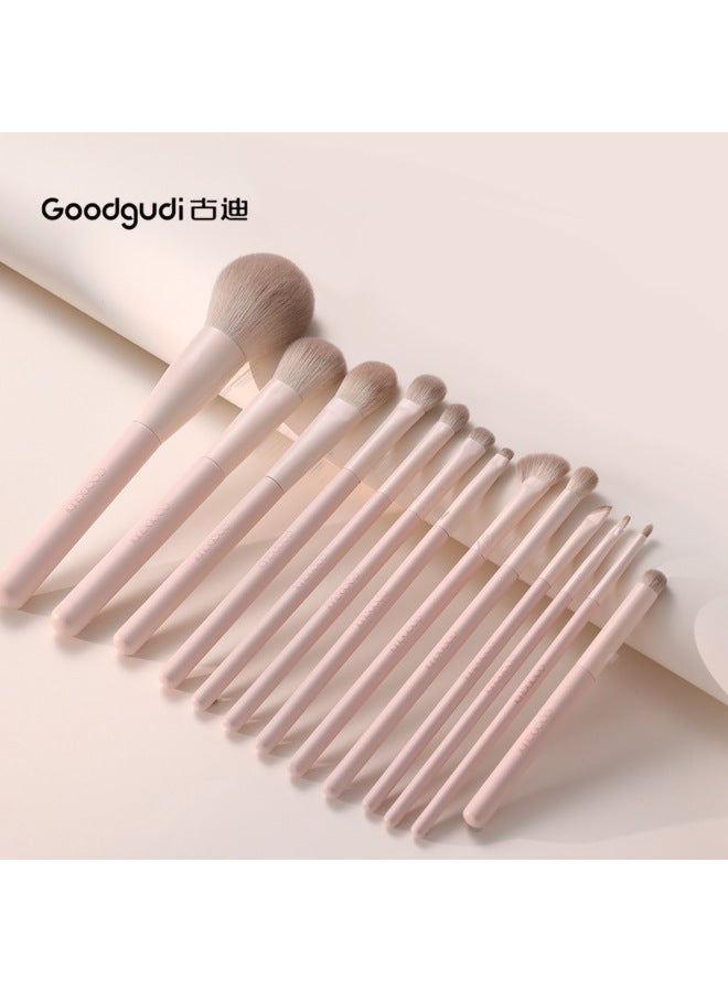 Peach Blossom Makeup Brush Set For Beginners, Complete Set For Eyeshadow, Blush, Contouring, And Nose Shadow Blending - Image 4