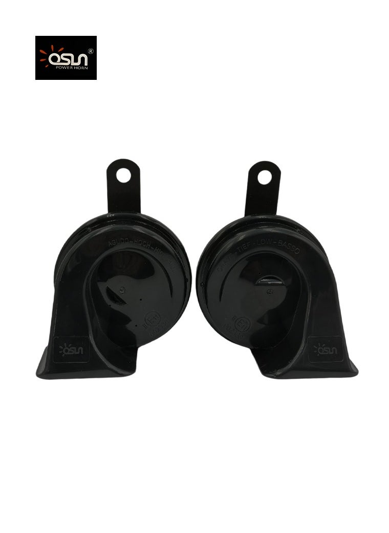 OSN - Car Horn 12V 4A 110dB Strong Sound Two Tone 400Hz/500Hz OE Quality Power Sports Horn Compact Plus OSN ODL162 - Image 1