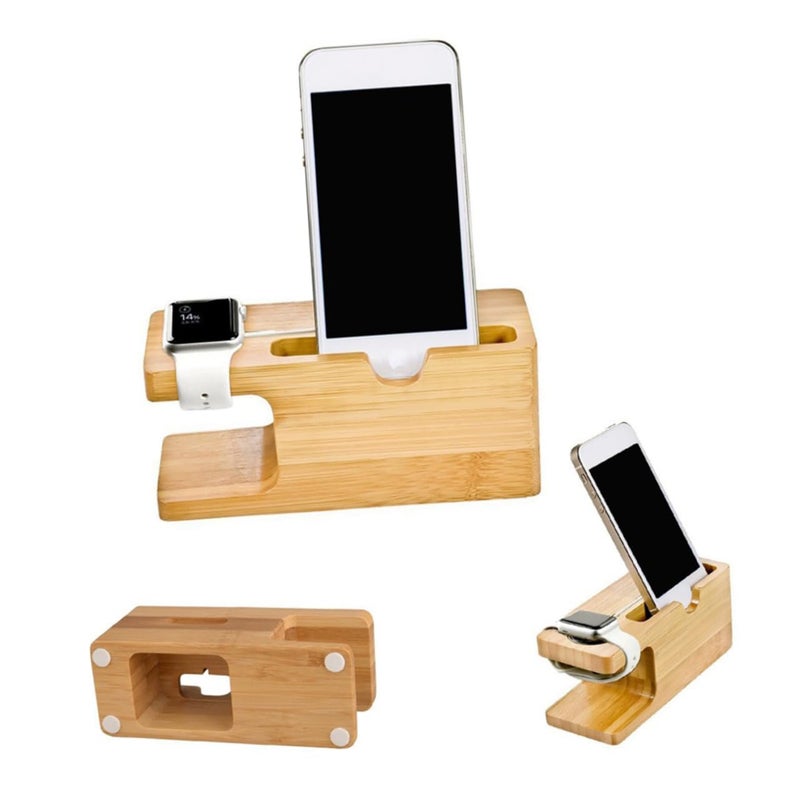 Compact Charging Station Stand For Watch And Phone Home Office Car Use - Image 2