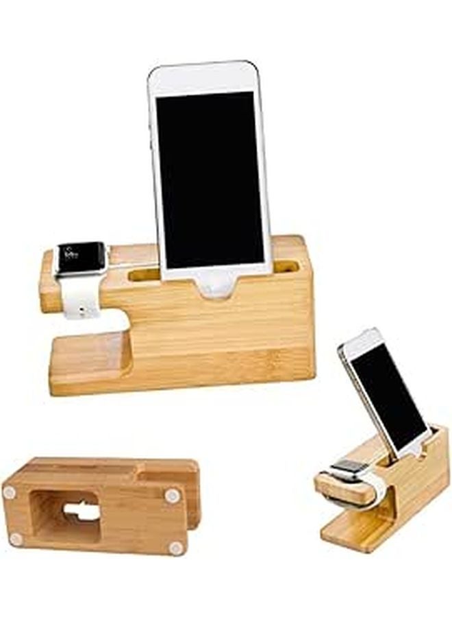 Compact Charging Station Stand For Watch And Phone Home Office Car Use - Image 1