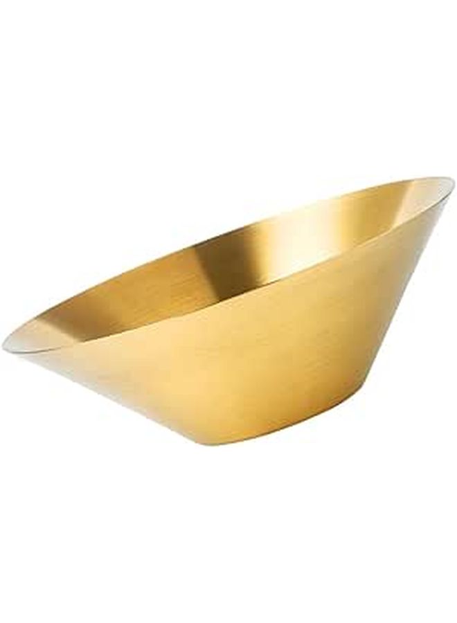 Stainless Steel Noodle Bowl 18cm Salad Soup Dish Smooth Edge Kitchen Container - Image 1