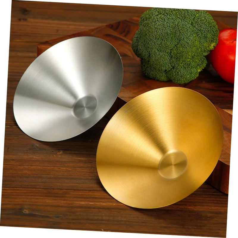 Stainless Steel Noodle Bowl 18cm Salad Soup Dish Smooth Edge Kitchen Container - Image 4
